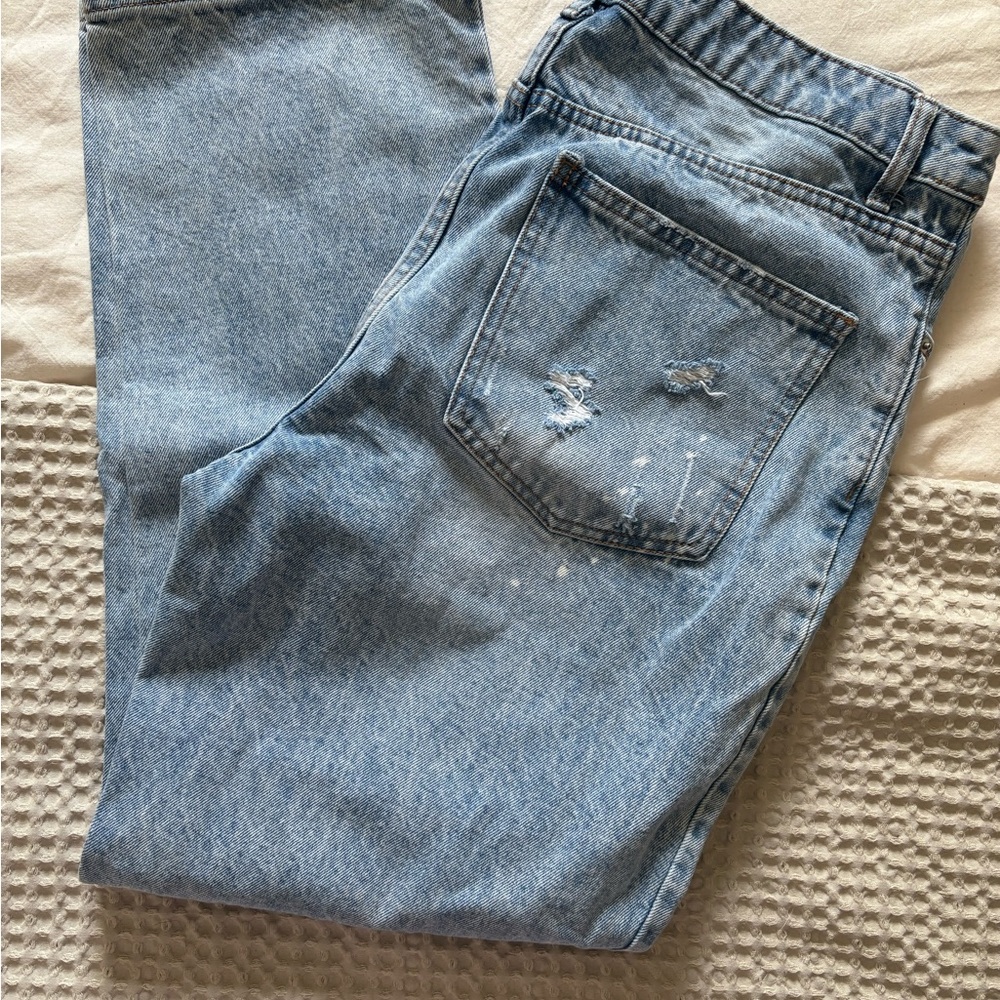 High Rise Blue Jeans Classic Wash